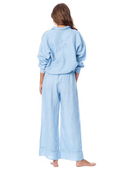  Foto de Stone Blue Larissa Long Shirt by Maaji - Camisas Largas - Ropa de Playa