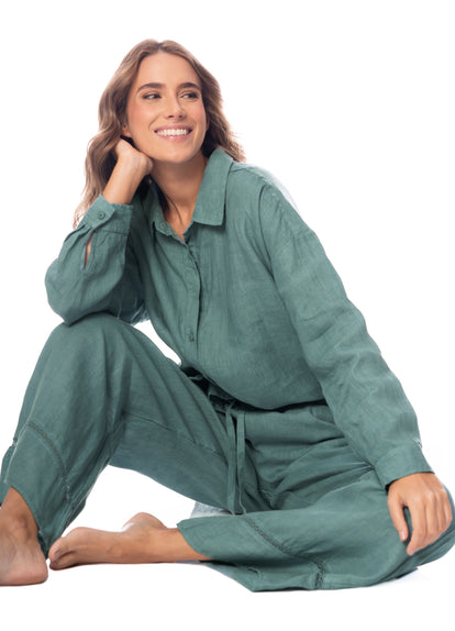 Thumbnail - Maaji Eucalyptus Green Larissa Long Shirt - 11