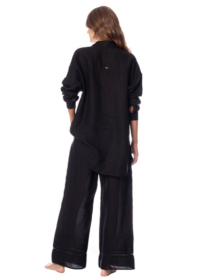 Foto de Jade Black Larissa Long Shirt by Maaji - Camisas Largas - Ropa de Playa