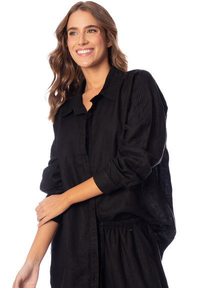 Thumbnail - Maaji Jade Black Larissa Long Shirt - 8