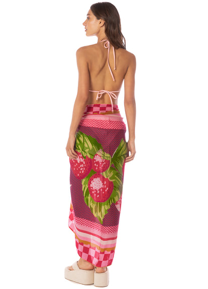 Thumbnail - pareos from Maaji – Strawberry Love Isla  Pareo – Category: Apparel , Accessories Clothing - 2