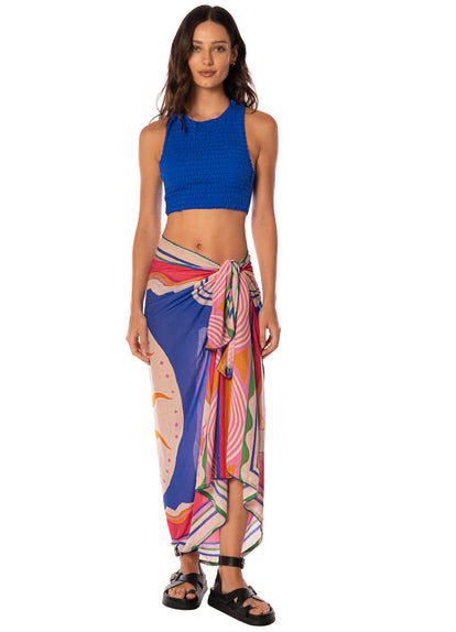 Thumbnail - Foto de Sunlit Bloom Isla V Pareo by Maaji - Ropa de Playa - 1