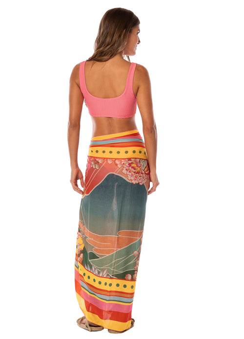 Hover image -  Maaji Sakura Scenery Isla V Pareo 