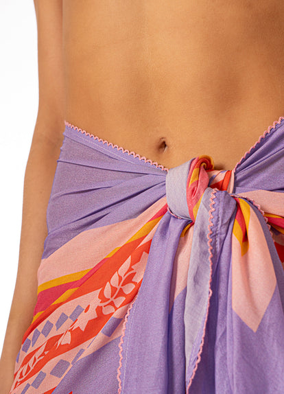 Thumbnail - pareos from Maaji – Lavender Dream Isla V Pareo – Category: Apparel , Accessories Clothing - 3