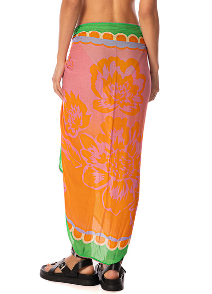 Thumbnail - pareos from Maaji – Floating Blooms Isla V Pareo – Category: Apparel , Accessories Clothing - 4