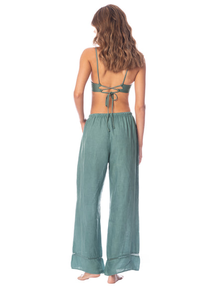  Foto de Eucalyptus Green Carme Pants by Maaji - Pantalones - Ropa de Playa