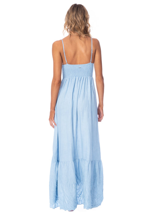 Hover image -  Maaji Stone Blue Isadora Long Dress