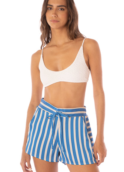 Thumbnail - Foto de Azure Stripes Kenia Shorts by Maaji - Ropa de Playa - 4