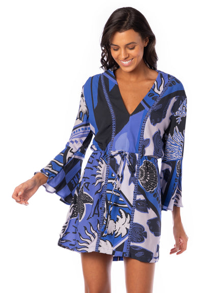 Thumbnail - Maaji Eclectic Ocean Joyous Kaftan - 4