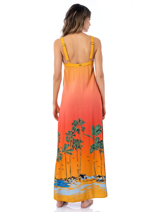 Hover image -  Maaji Cali Sunset Lucille Long Dress