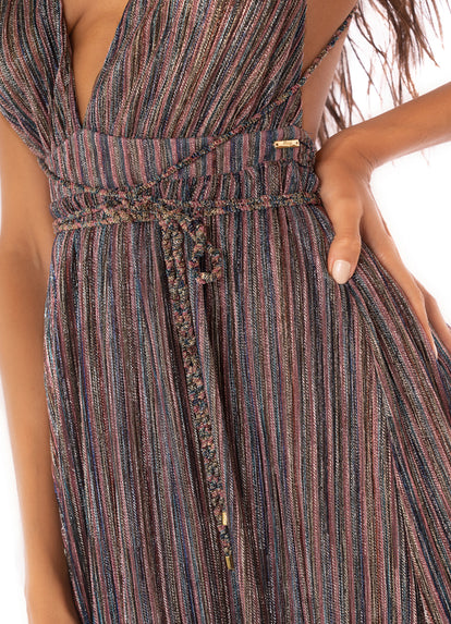 Thumbnail - Maaji Golden Stripes Moon Bay Long Dress - 3