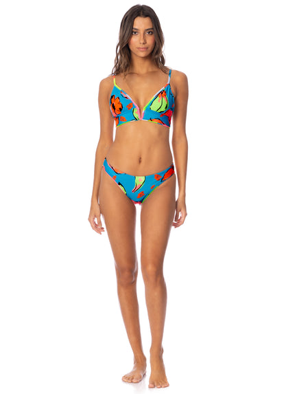 Thumbnail - Maaji Jigsaw Parade Long Line Triangle Bikini Top - 6