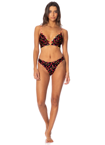 Thumbnail - Maaji Rainforest Parade Long Line Triangle Bikini Top - 5