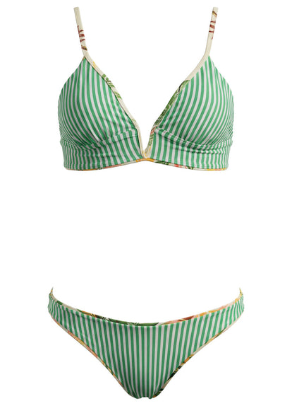 Thumbnail - Foto de Bloom Mosaic Parade Long Line Triangle Bikini Top by Maaji - Tops - Vestidos de Baño - 7