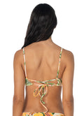 Maaji Bloom Mosaic Parade Long Line Triangle Bikini Top