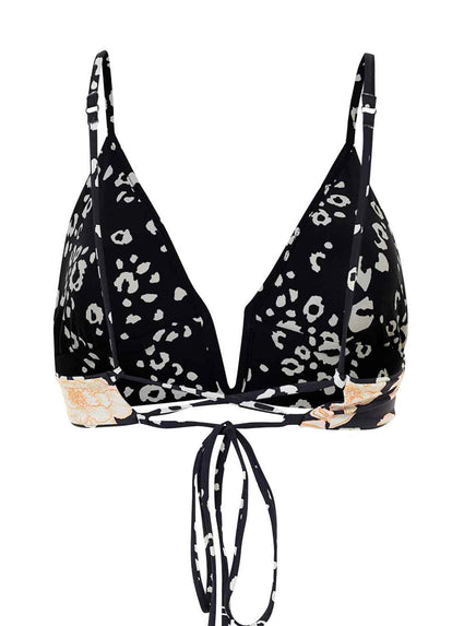 Thumbnail - Foto de Ink Cheeta Parade Long Line Triangle Bikini Top by Maaji - Tops - Vestidos de Baño - 4