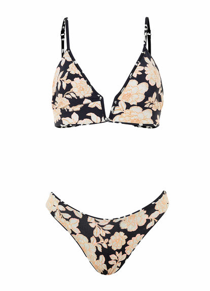  Foto de Ink Cheeta Parade Long Line Triangle Bikini Top by Maaji - Tops - Vestidos de Baño