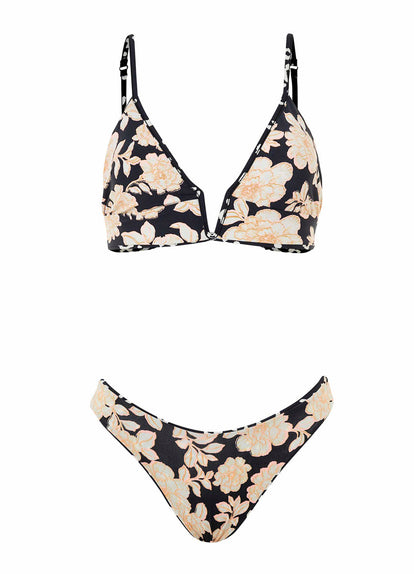  Maaji Ink Cheeta Parade Long Line Triangle Bikini Top