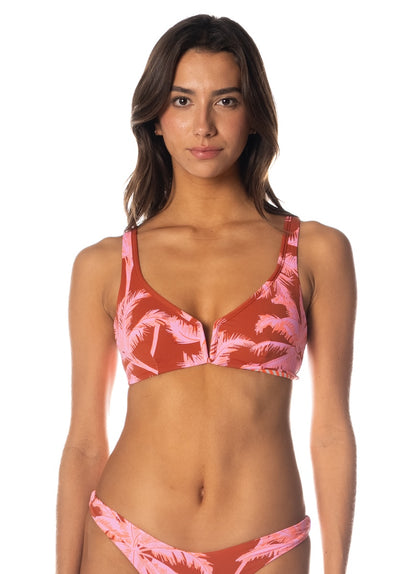  bikini top from Maaji – Darkred Palms Victory Classic Bralette Bikini Top – Category: Apparel , Accessories Clothing Swimwear