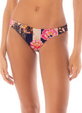 Maaji Patchwork Rose Flirt Low Rise Thin Side Bikini Bottom