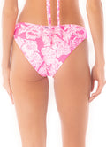 Maaji Pink Blossom Flirt Low Rise Thin Side Bikini Bottom