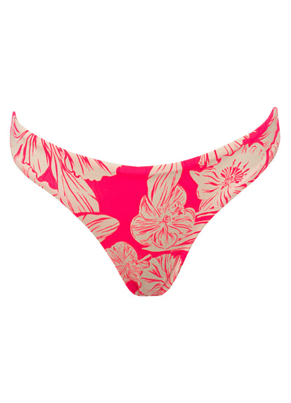 Thumbnail - Maaji Pink Blossom Flirt Low Rise Thin Side Bikini Bottom - 6