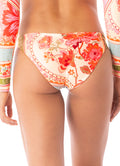 Maaji Floral Groove Flirt Low Rise Thin Side Bikini Bottom