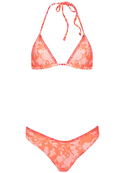 Foto de Coral Foliage Balmy Sliding Triangle Bikini Top by Maaji - Panties - Vestidos de Baño