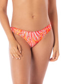 Maaji Coral Foliage Flirt Low Rise Thin Side Bikini Bottom