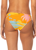 Maaji Sunlit Palms Flirt Low Rise Thin Side  Bikini Bottom