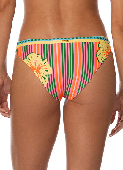 Thumbnail - Foto de Striped Paradise Flirt Low Rise Thin Side Bikini Bottom by Maaji - Panties - Vestidos de Baño - 3