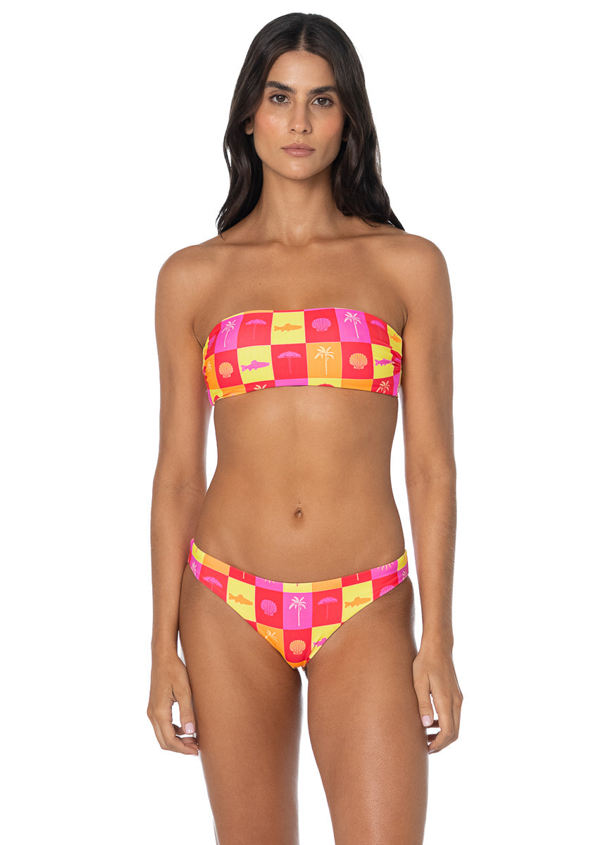 Foto de Coastal Drift Flirt Low Rise Thin Side Bikini Bottom by Maaji - Panties - Vestidos de Baño