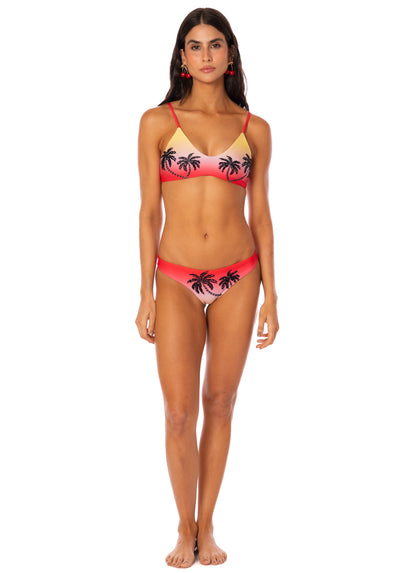 Thumbnail - Maaji Cherry Palm Flirt  Low Rise Thin Side Bikini Bottom - 7