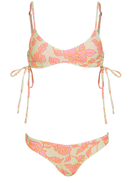 Thumbnail - Maaji Blooming Glow Portico Lace Up Bralette Bikini Top - 11