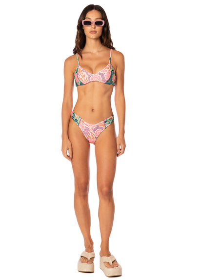  Foto de Blush Floral Portico Lace Up Bralette Bikini Top by Maaji - Tops - Vestidos de Baño