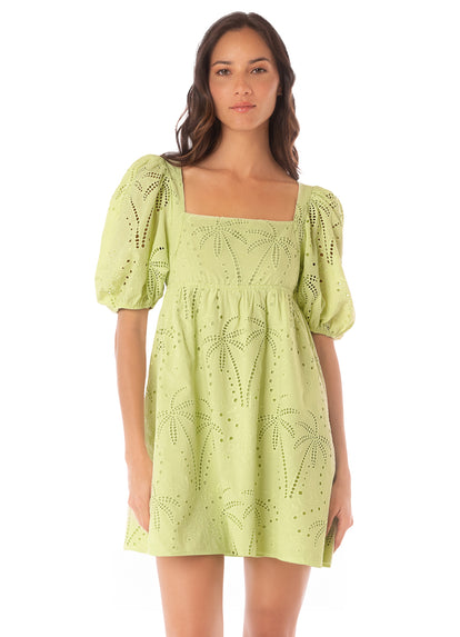 Thumbnail - Maaji Palm Embroidery Eileen Short Dress - 4