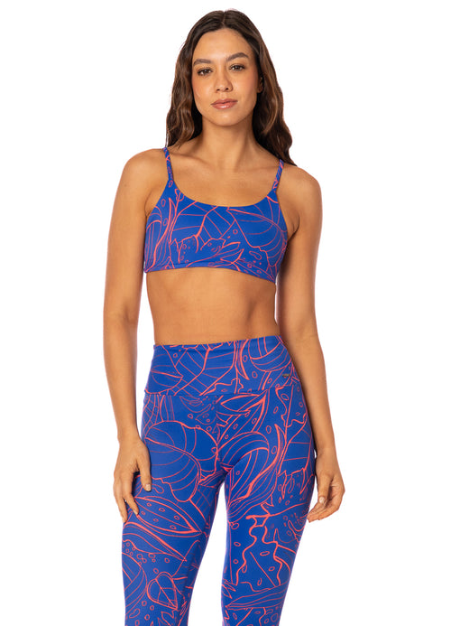 Main image -  Foto de Brin Retro Blue Low Impact Sports Bra by Maaji - Tops Deportivos - Ropa Deportiva