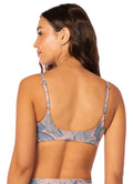 Maaji Brin Split Leaf Aqua Low Impact Sports Bra