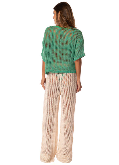 Thumbnail - pants from Maaji – Coastal Knit Nellie Pants – Category: Apparel , Accessories Clothing - 9