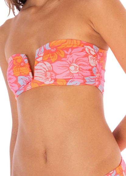 Thumbnail - Foto de Flower Scape Flicker Strapless Bandeau Bikini Top by Maaji - Tops - Vestidos de Baño - 2