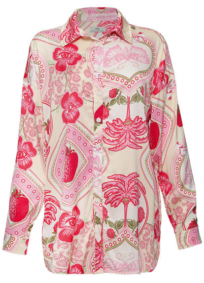  long shirt from Maaji – Strawberry Palm Dreambound  Long Shirt – Category: Apparel , Accessories Clothing