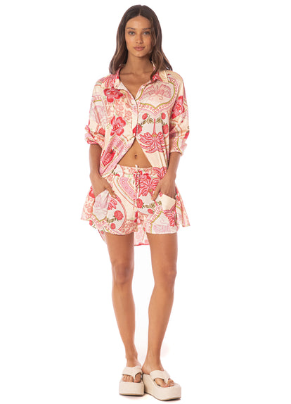  long shirt from Maaji – Strawberry Palm Dreambound  Long Shirt – Category: Apparel , Accessories Clothing