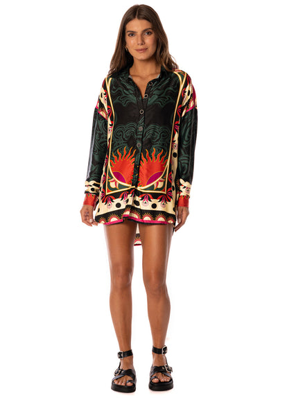  Foto de Flamingo Night Dreambound V Long Shirt by Maaji - Camisas Largas - Ropa de Playa