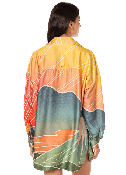 Thumbnail - Maaji Sakura Scenery Dreambound V Long Shirt  - 2