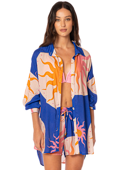  dress from Maaji – Sunlit Bloom Dreambound V Long Shirt – Category: Apparel , Accessories Clothing