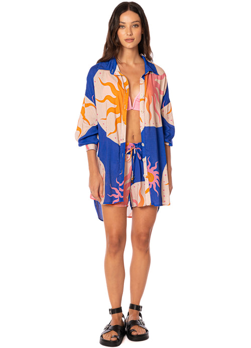 Alternative image -  dress from Maaji – Sunlit Bloom Dreambound V Long Shirt – Category: Apparel , Accessories Clothing