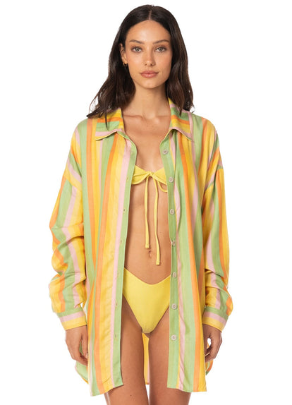 Thumbnail - Foto de Rhythmic Lines Dreambound Long Shirt by Maaji - Camisas Largas - Ropa de Playa - 1