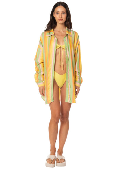 Thumbnail - Foto de Rhythmic Lines Dreambound Long Shirt by Maaji - Camisas Largas - Ropa de Playa - 6