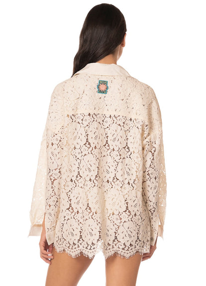 Thumbnail - Foto de Lace Whisper Dreambound Long Shirt by Maaji - Camisas Largas - Ropa de Playa - 2
