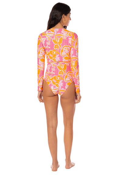 Thumbnail - Maaji Flamingo Glow Triton B Cheeky Cut Surf One Piece - 5